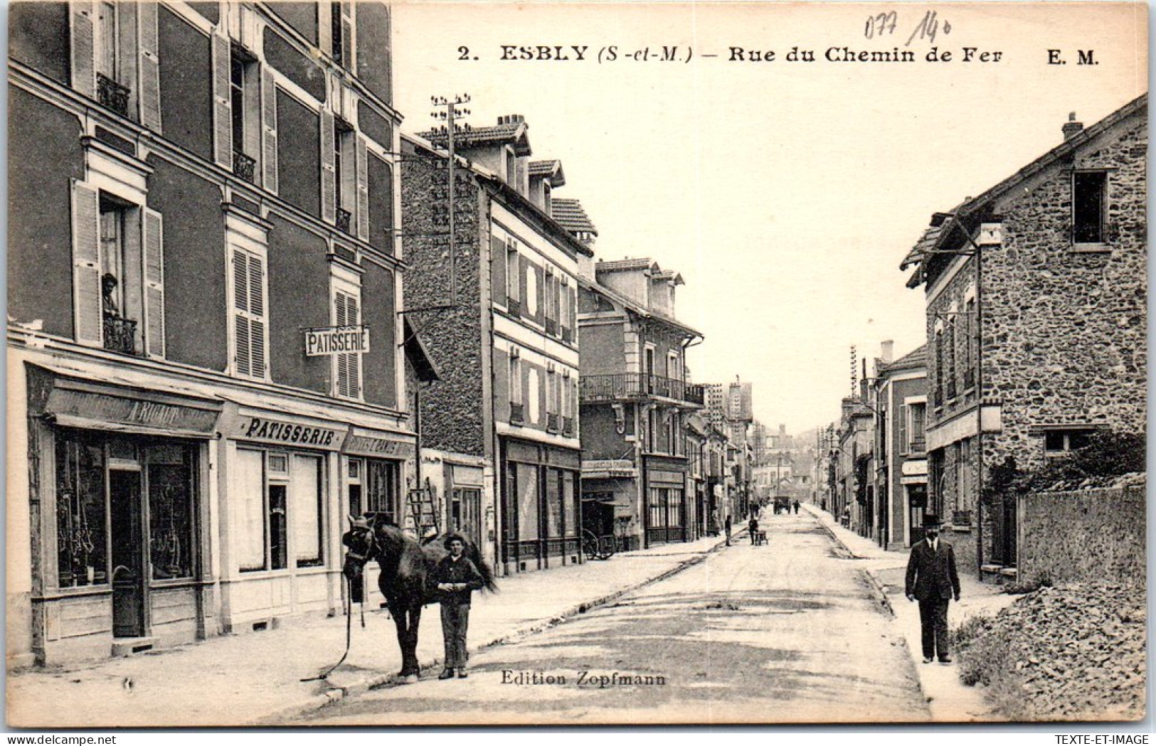 77 ESBLY - Vue De La Rue Du Chemin De Fer -  - Esbly