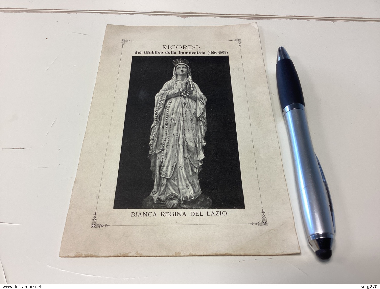 Image Pieuse Image Religieuse 1900 MANCA REGINA DEL LAZIO RICORDO Del Giubileo Della Immacolata (1904-1905) - Devotion Images