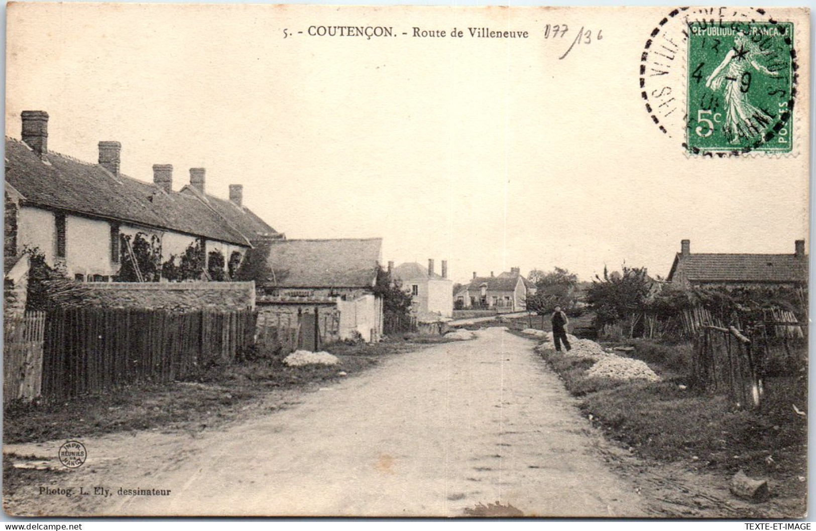 77 COUTENCON - Route De Villeneuve -  - Autres & Non Classés