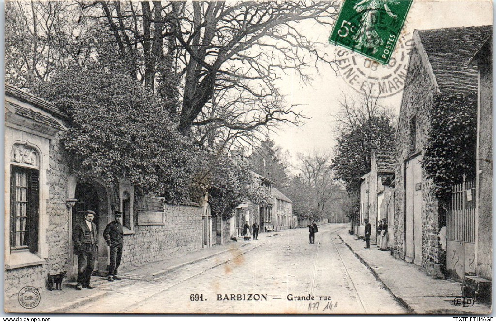 77 BARBIZON - Vue De La Grande Rue - - Barbizon