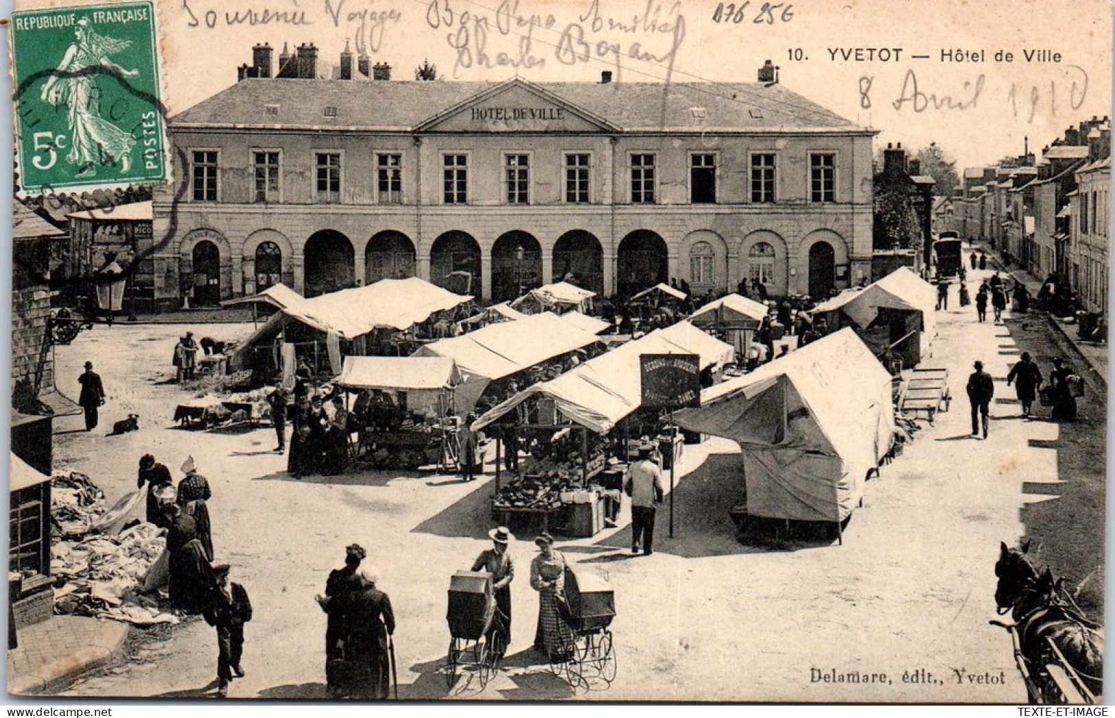 76 YVETOT - L'hotel De Ville -  - Yvetot