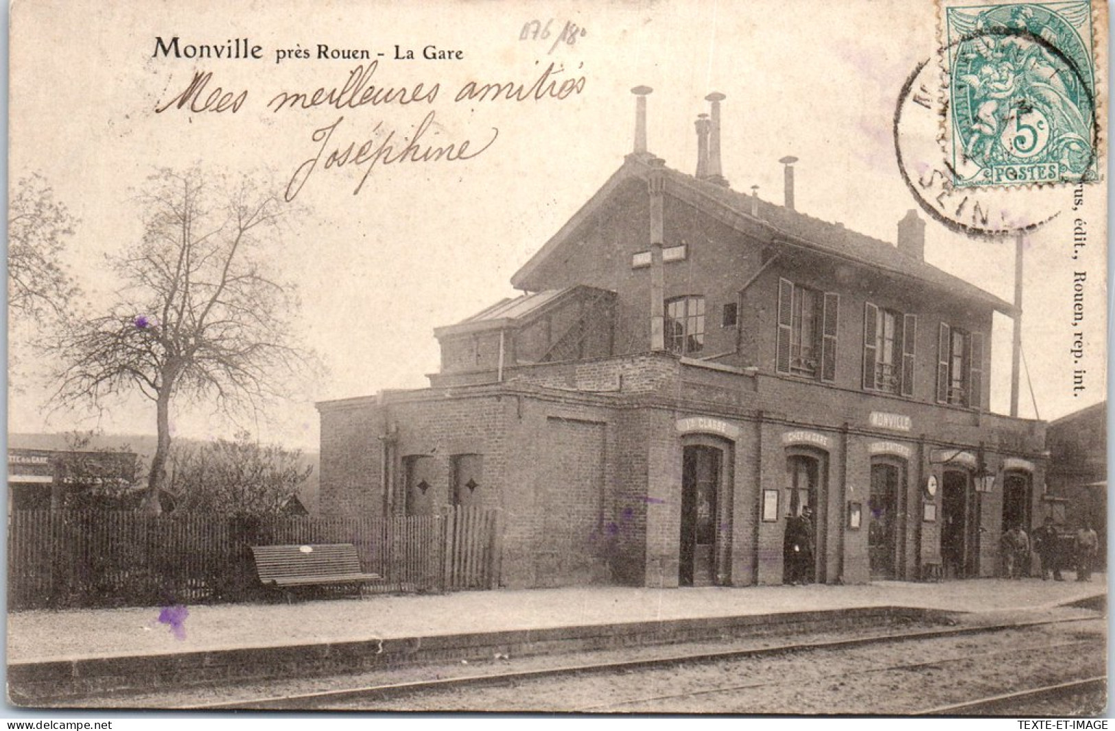 76 MONVILLE - Vue De La Gare -  - Other & Unclassified