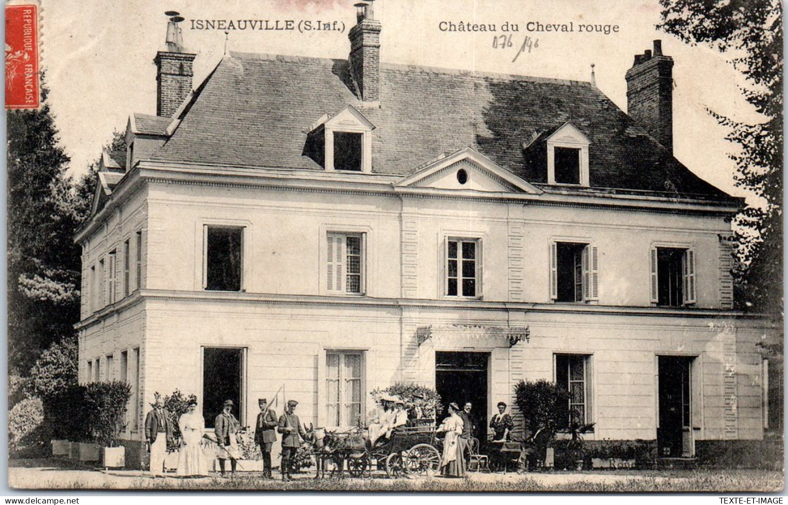 76 ISNEAUVILLE - CHATEAUdu Cheval Rouge -  - Autres & Non Classés
