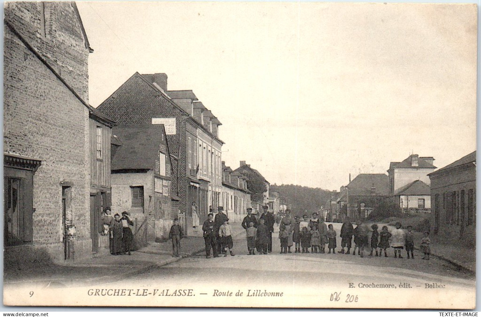 76 GRUCHET LE VALASSE - La Route De Lillebonne -  - Autres & Non Classés