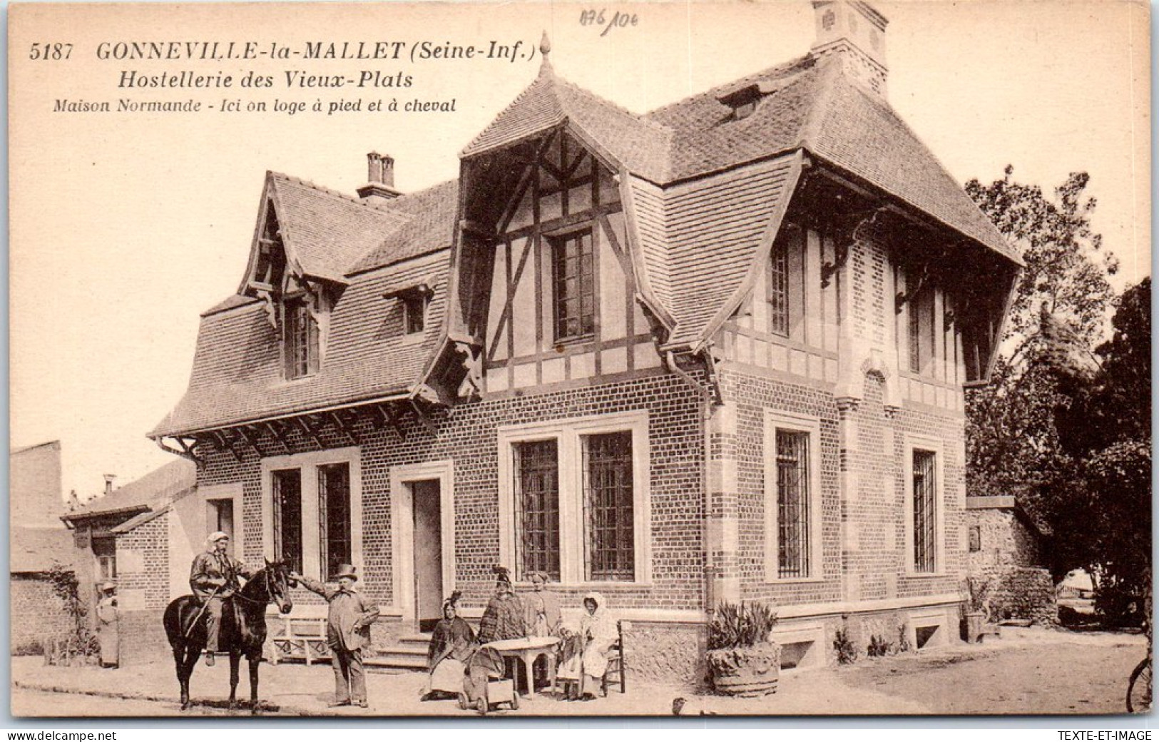 76 GONNEVILE LA MALLET - Hostellerie Des Vieux Plats  - Altri & Non Classificati