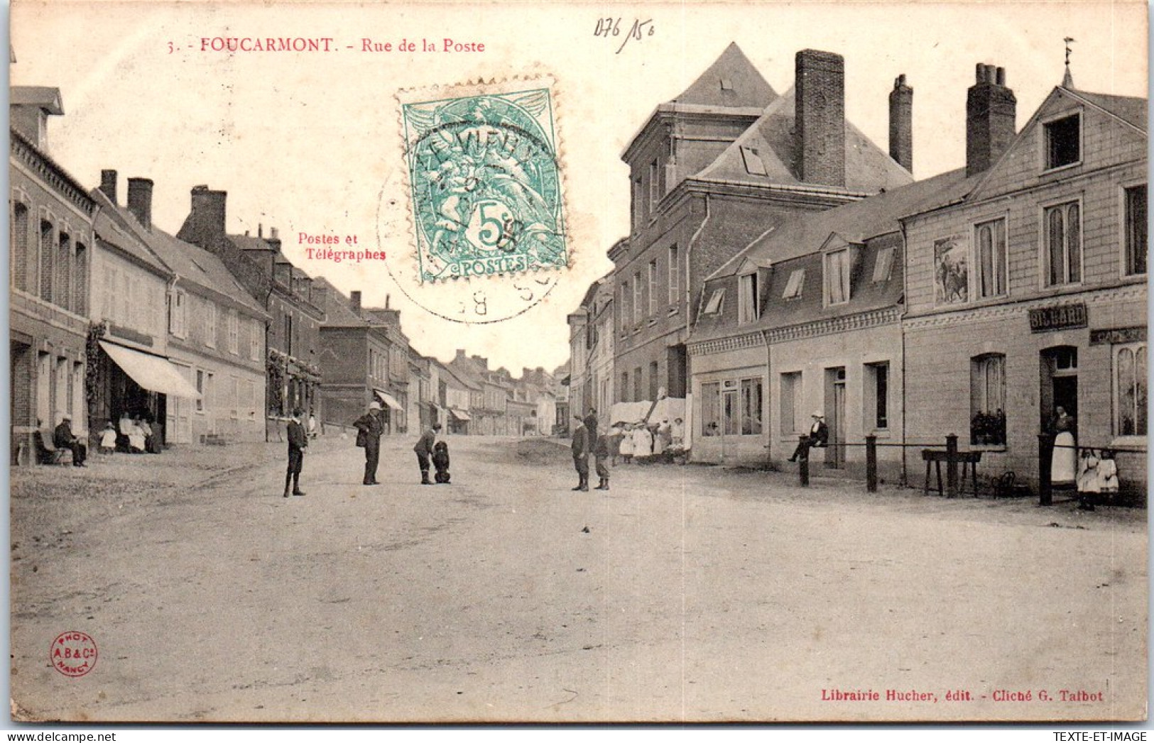 76 FOURCARMONT - La Rue De La Poste -  - Altri & Non Classificati