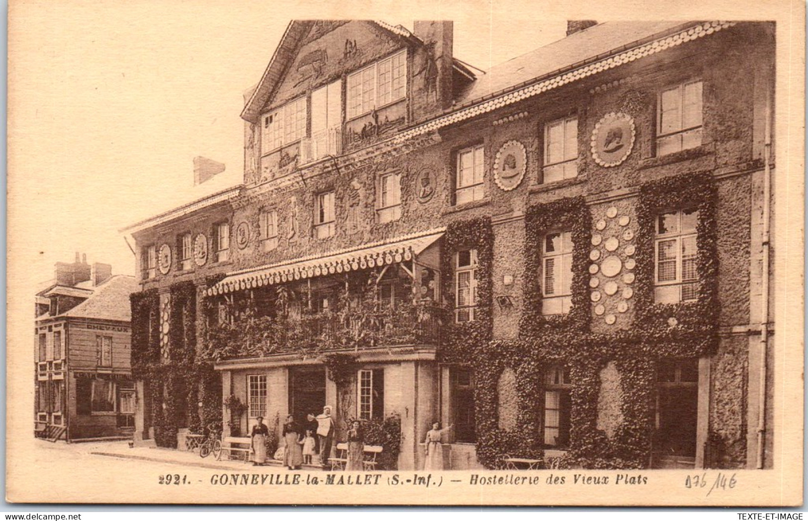 76 GONNEVILLE LA MALLET - Hostellerie Des Vieux Plats - - Andere & Zonder Classificatie