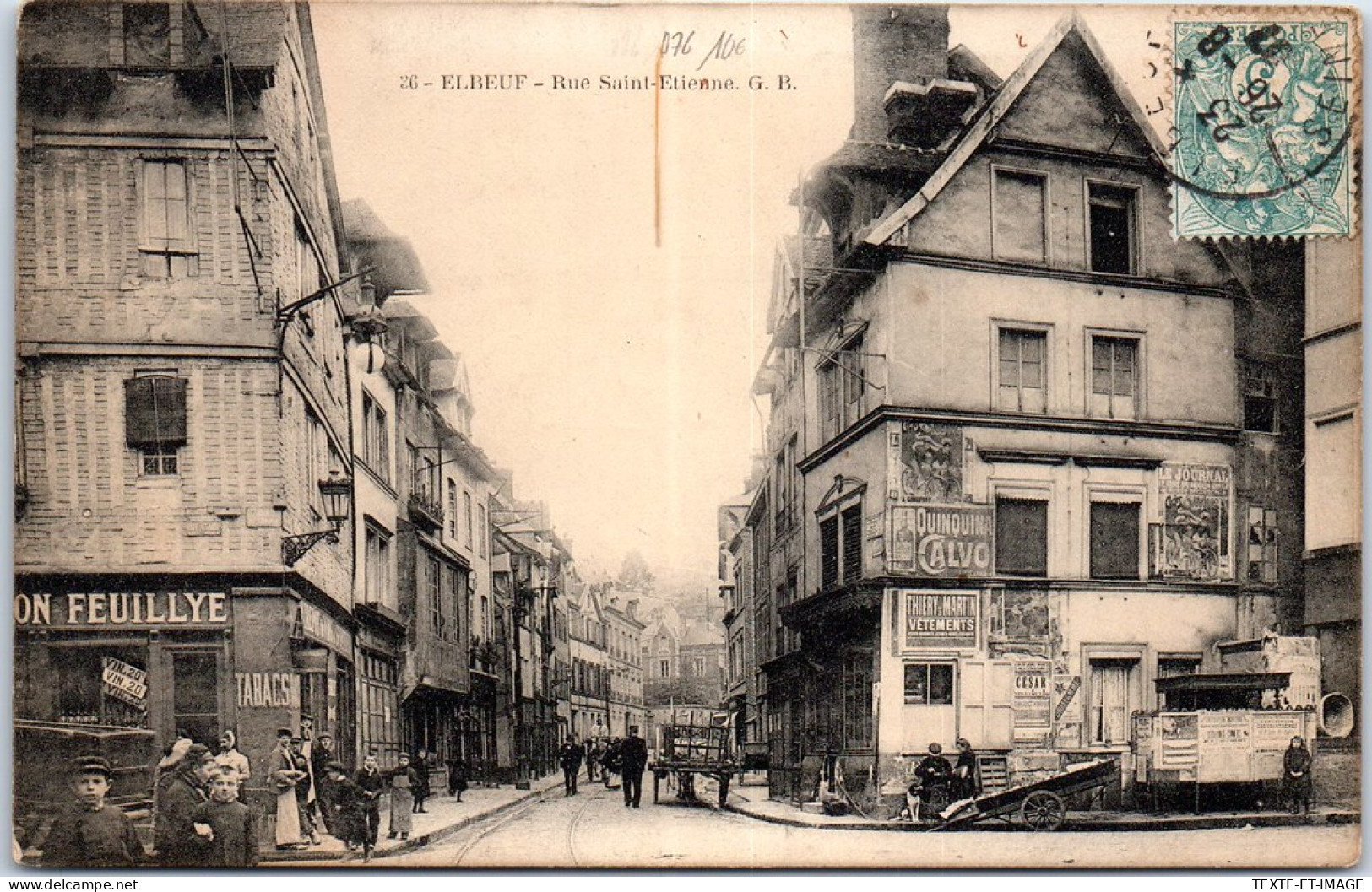 76 ELBEUF - Vue De La Rue Saint Etienne -  - Elbeuf