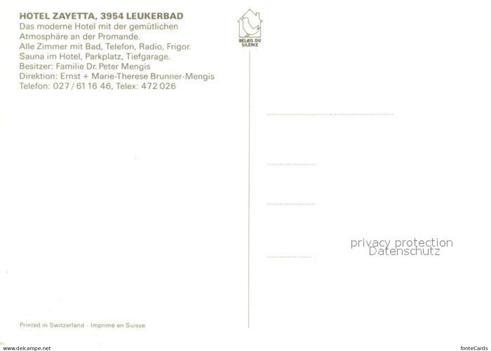 13163839 Leukerbad Hotel Zayetta Leukerbad - Andere & Zonder Classificatie