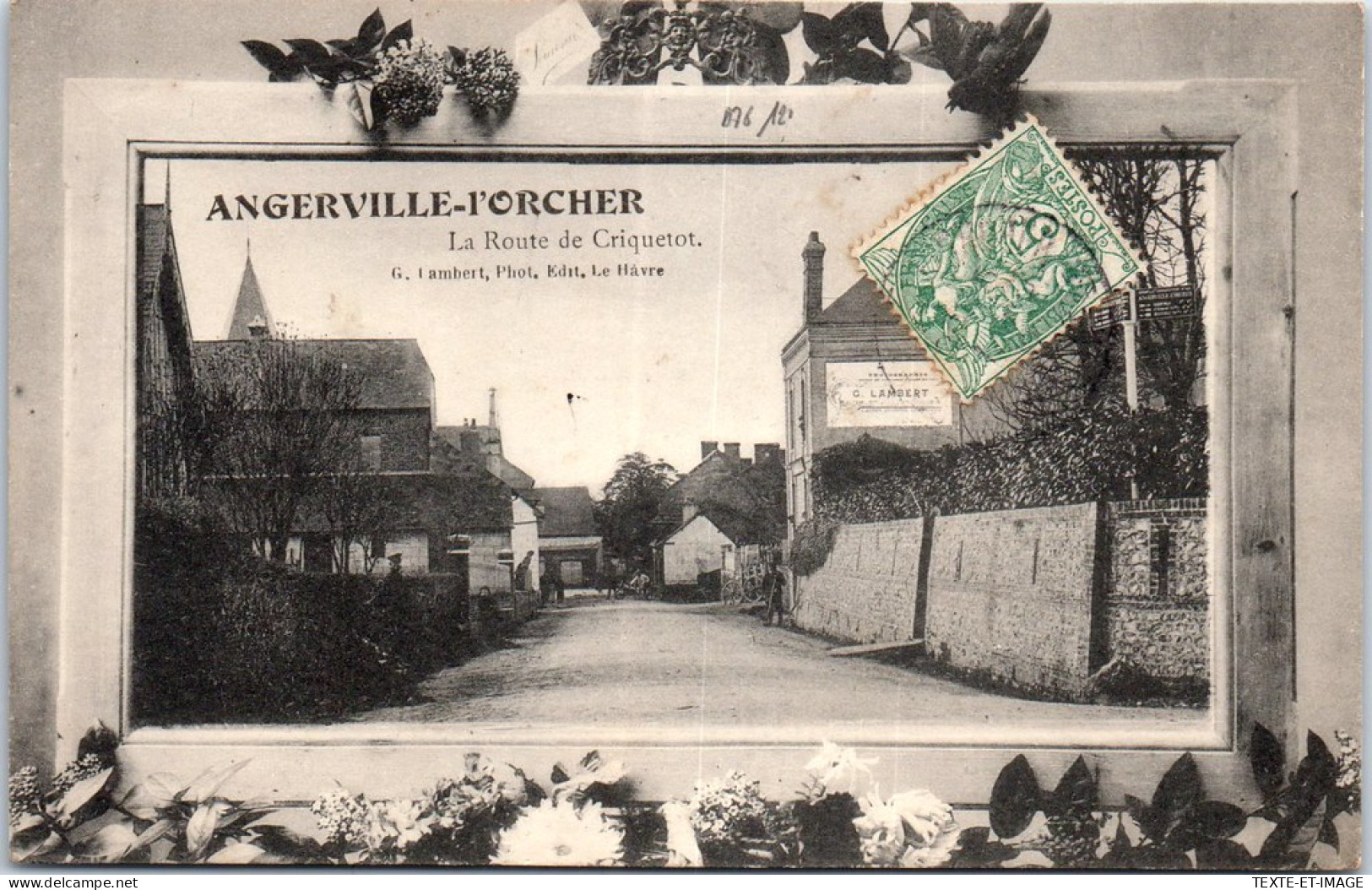 76 ANGERVILLE PORCHER - La Route De Criquetot  - Sonstige & Ohne Zuordnung