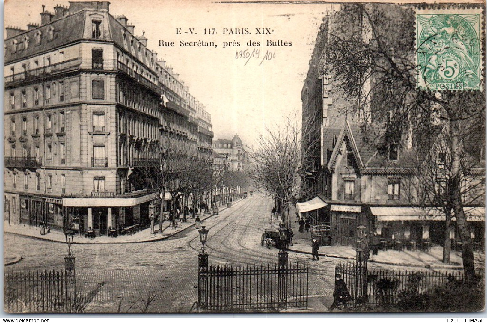 75019 PARIS - Rue Secretain, Pres Des Buttes -  - Paris (19)