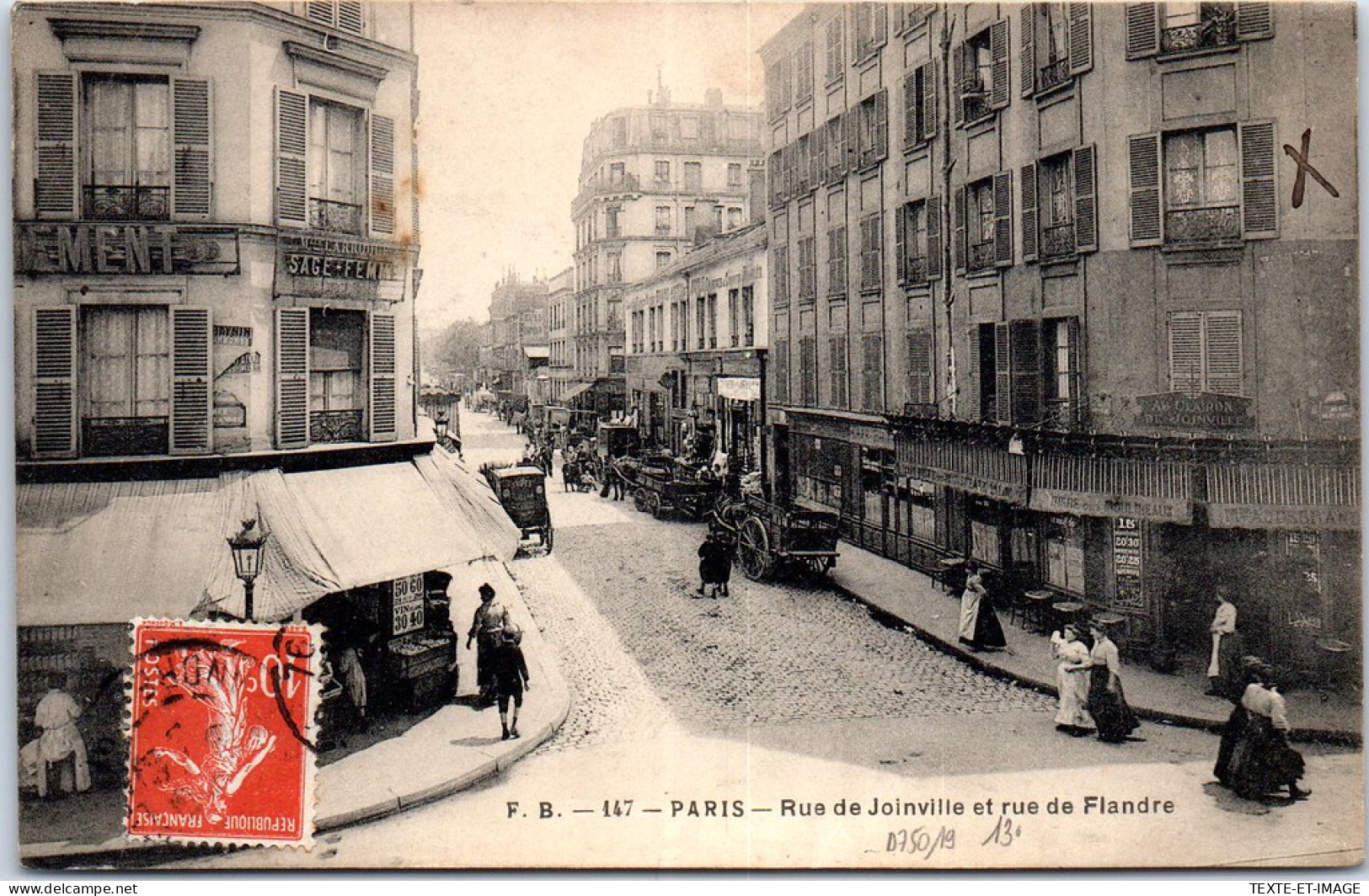 75019 PARIS - Rue De Joinville Et Rue De Flandre. - District 19