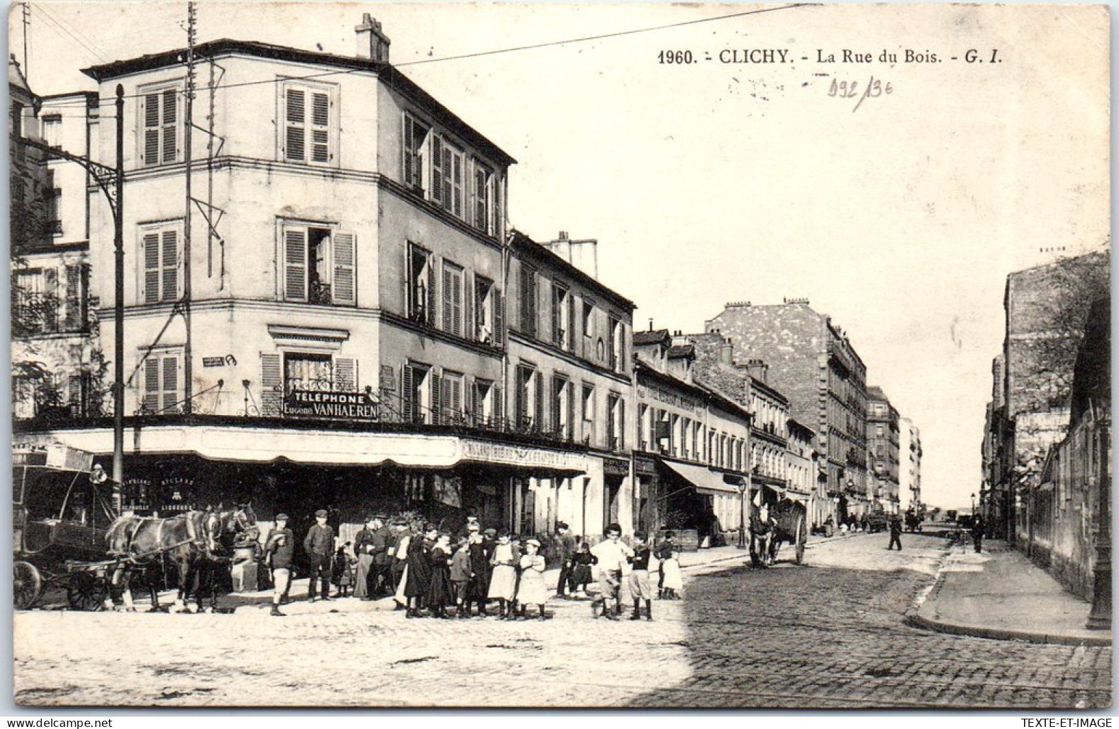 92 CLICHY - La Rue Du Bois. - Clichy