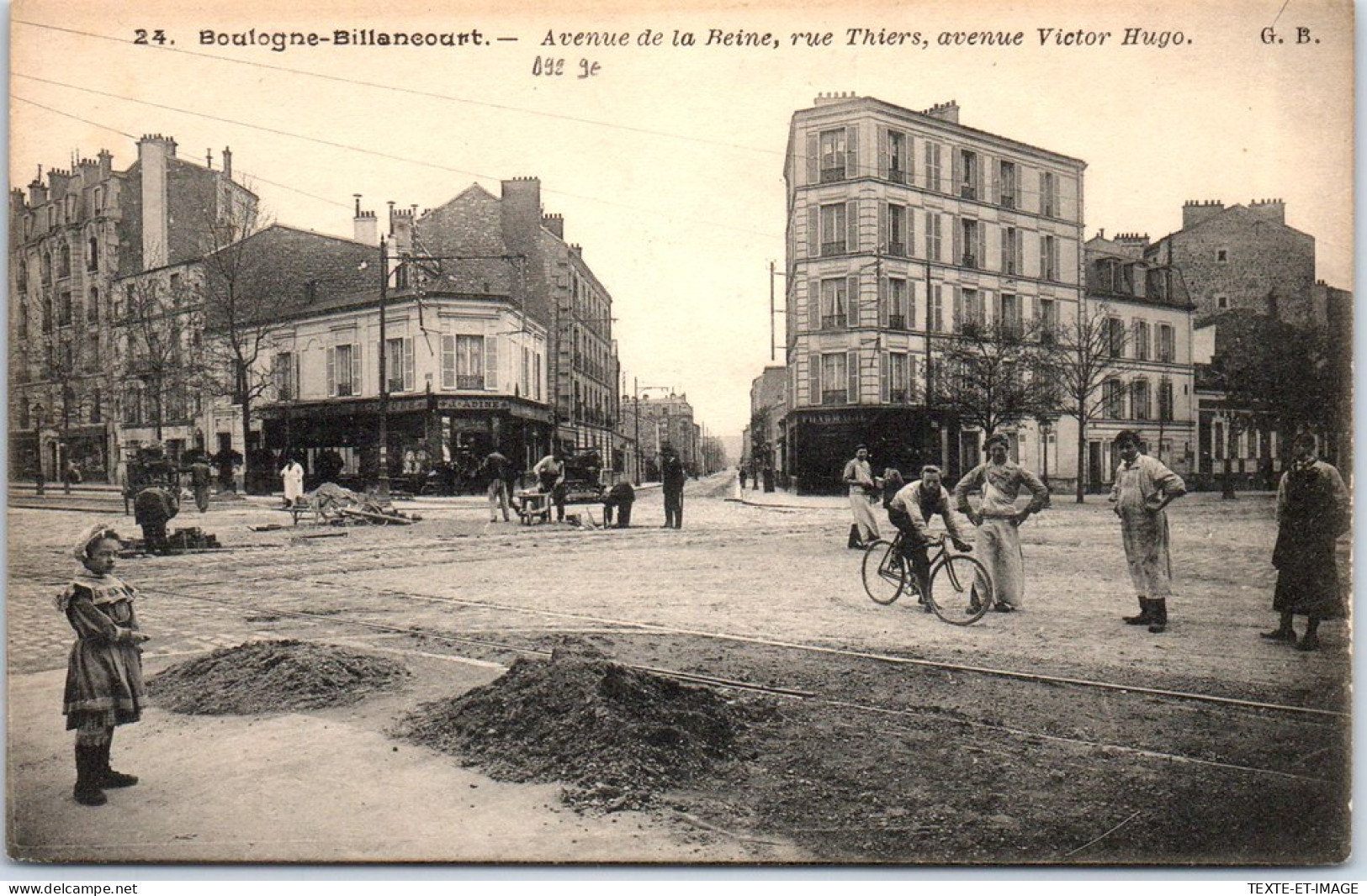 92 BOULOGNE BILLANCOURT - Avenue De La Reine Et Av V Hugo. - Boulogne Billancourt