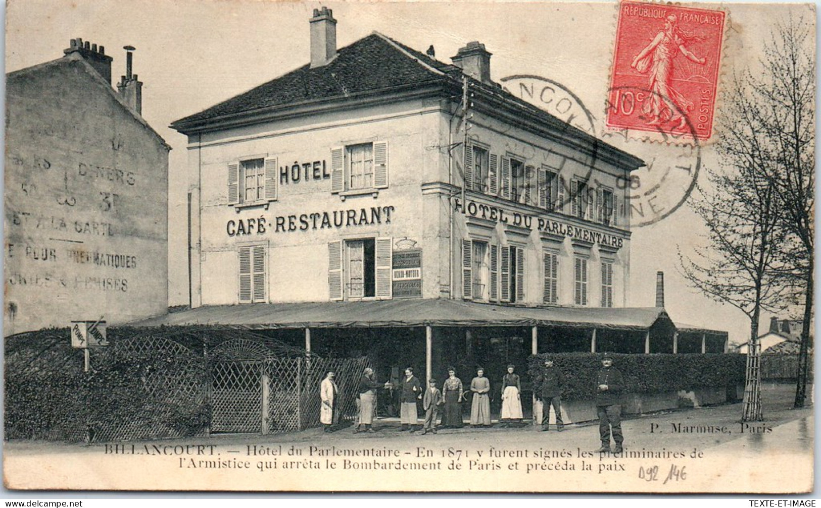 92 BILLANCOURT - L'hotel Du Parlementaire. - Boulogne Billancourt