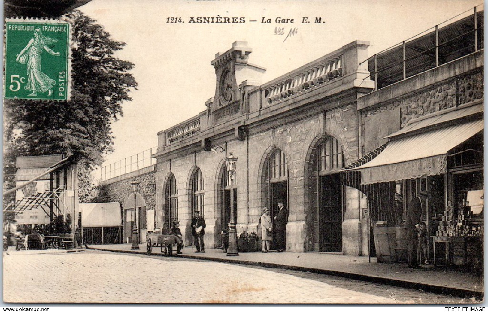 92 ASNIERES - La Gare. - Asnieres Sur Seine