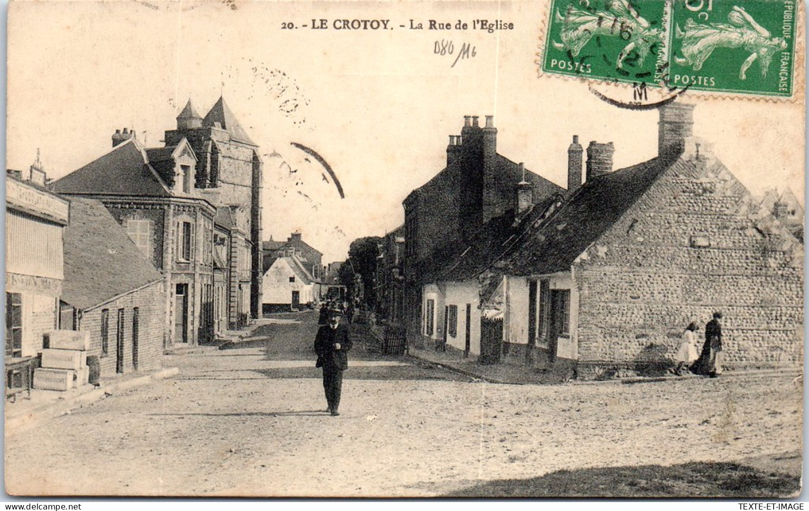 80 LE CROTOY - La Rue De L'eglise -  - Le Crotoy