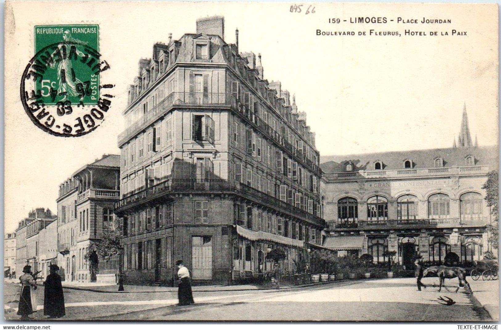 79 LIMOGES - Place Jourdan, Boulevard De Fleurus, Hotel De La Paix - Autres & Non Classés