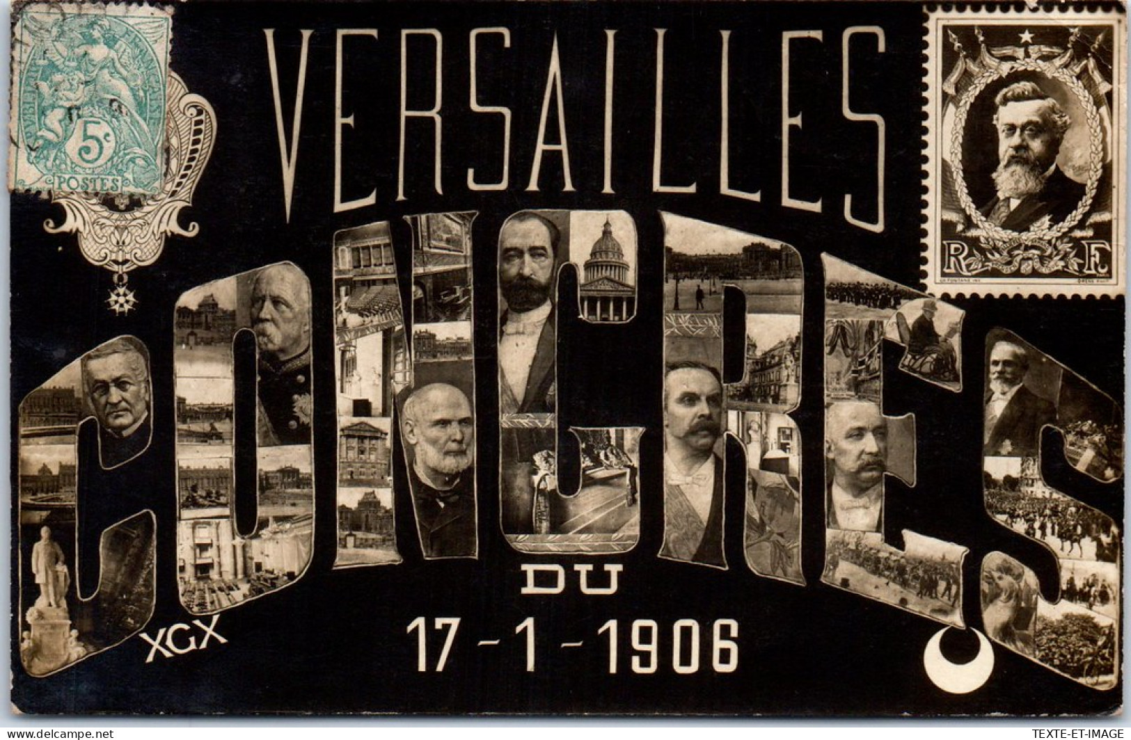 78 VERSAILLES - Carte Souvenir Du Congres Du 17 Janvier 1906  - Versailles