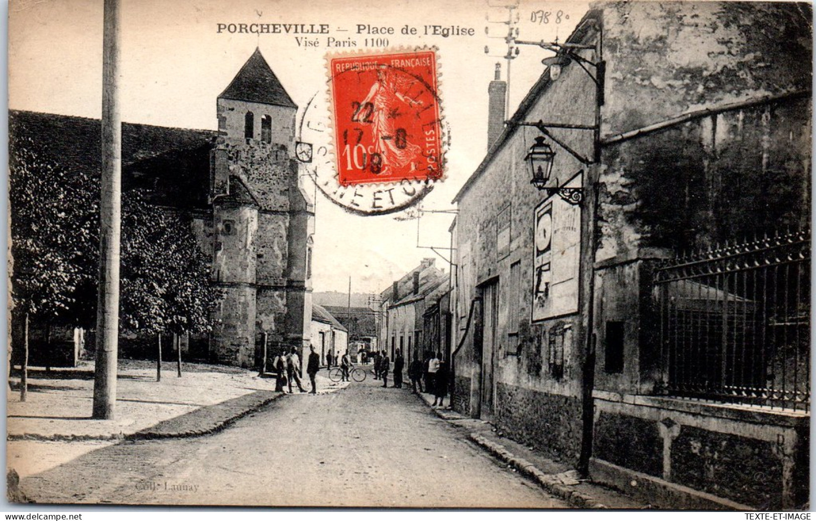 78 PORCHEVILLE - La Place De L'eglise -  - Porcheville