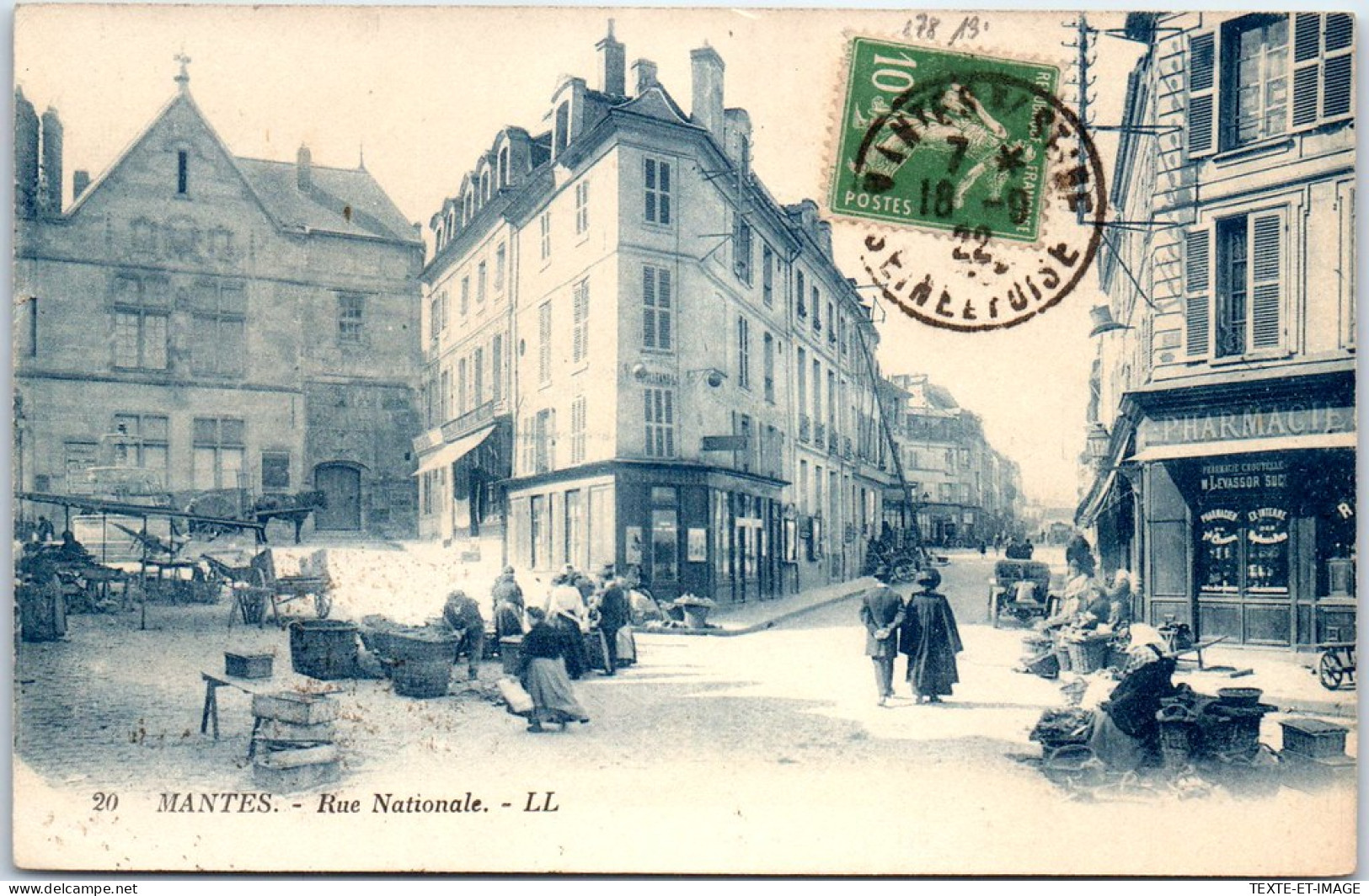 78 MANTES - Vue De La Rue Nationale -  - Mantes La Jolie