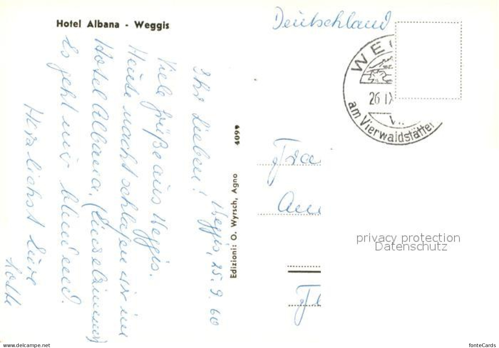 13162479 Weggis Vierwaldstaettersee Hotel Albana Fliegeraufnahme Weggis - Other & Unclassified