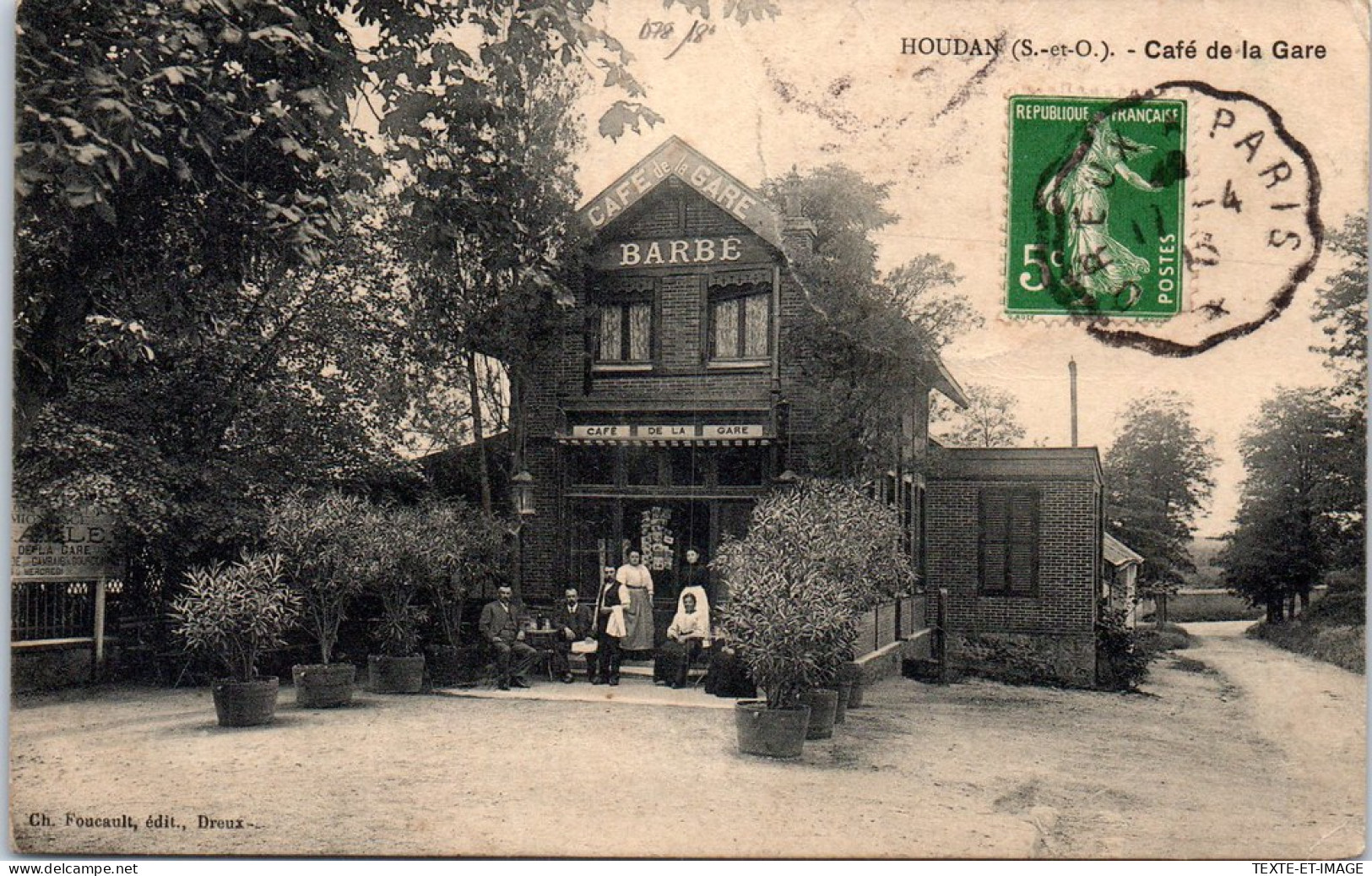 78 HOUDAN - Le Cafe De La Gare -  - Houdan