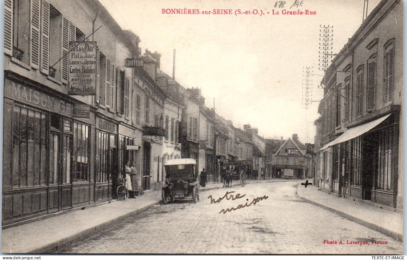 78 BONNIERES SUR SEINE - Vue De La Grande Rue  - Bonnieres Sur Seine