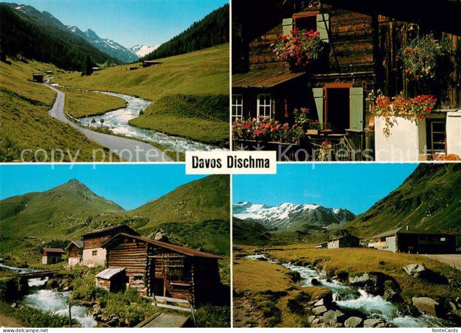 13162099 Davos Dischma GR Schwarzhorn Scalettagletscher Bauernhaus Gasthaus-Duer - Andere & Zonder Classificatie