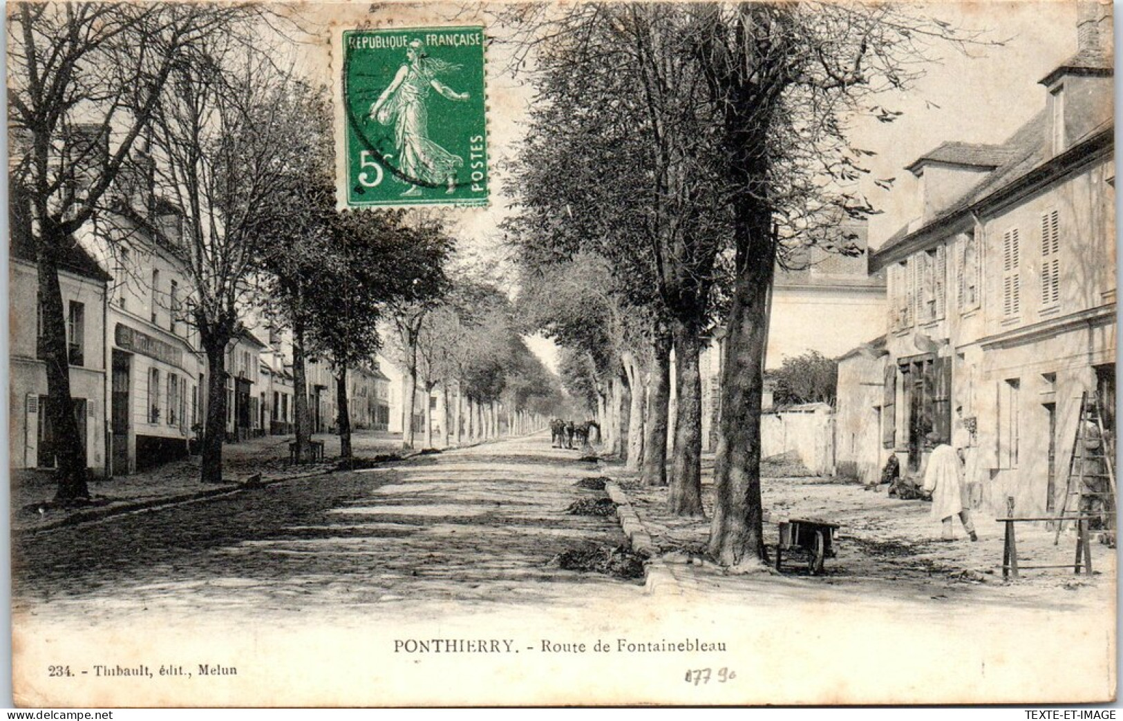 77 PONTHIERRY - La Route De Fontainebleau -  - Andere & Zonder Classificatie