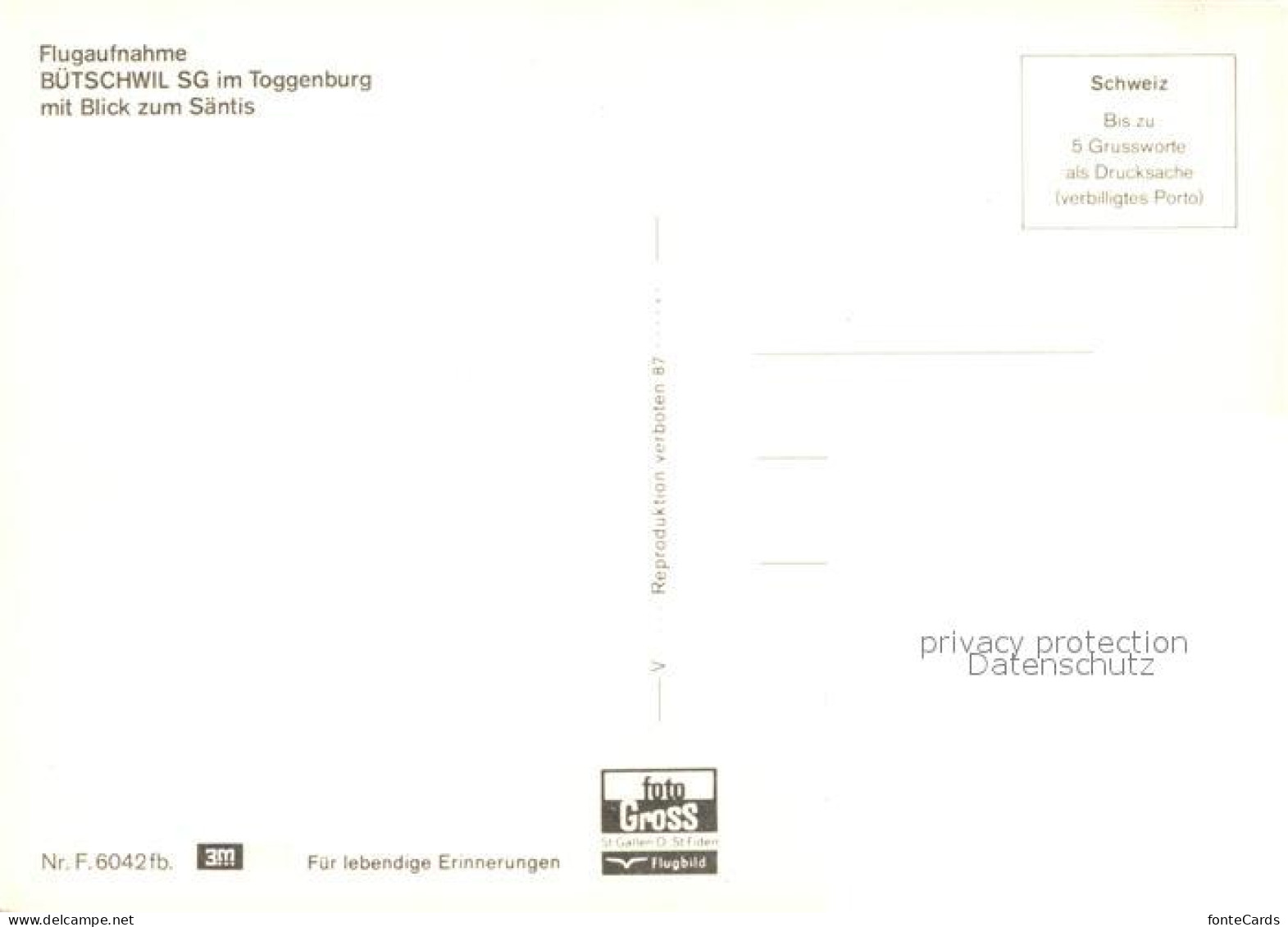 13161787 Buetschwil Fliegeraufnahme Mit Saentis Buetschwil - Sonstige & Ohne Zuordnung