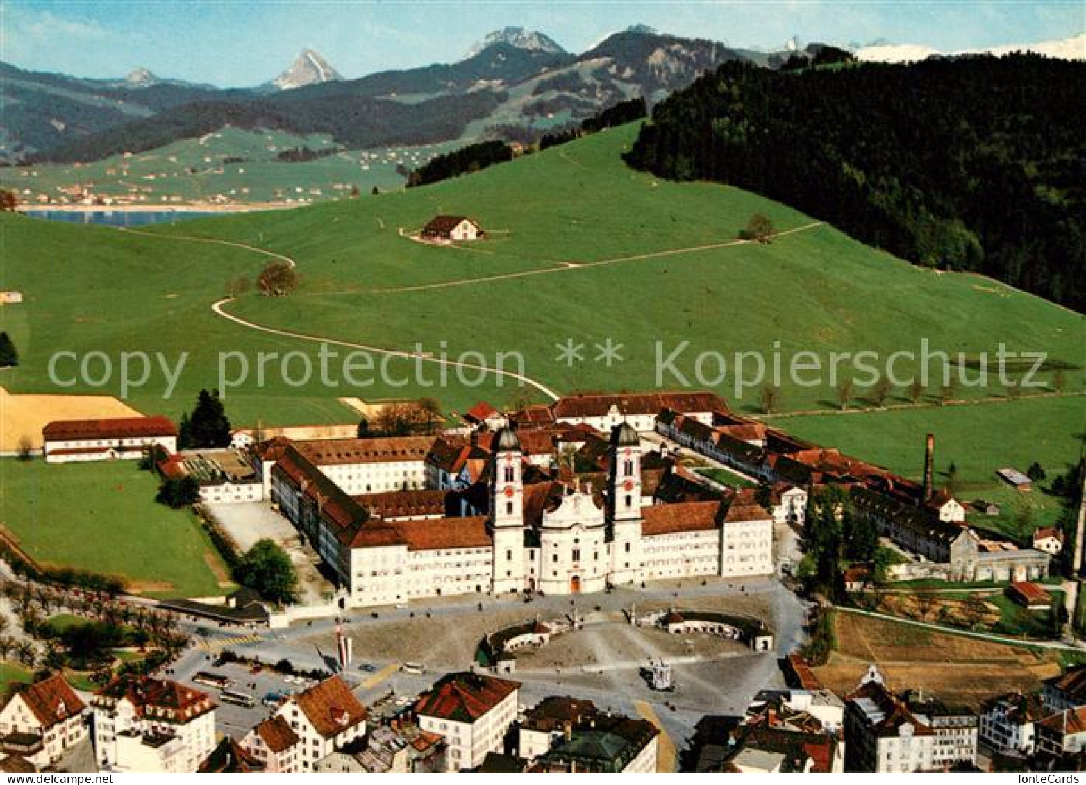 13161529 Einsiedeln SZ Fliegeraufnahme Kloster Sihlsee Einsiedeln - Sonstige & Ohne Zuordnung