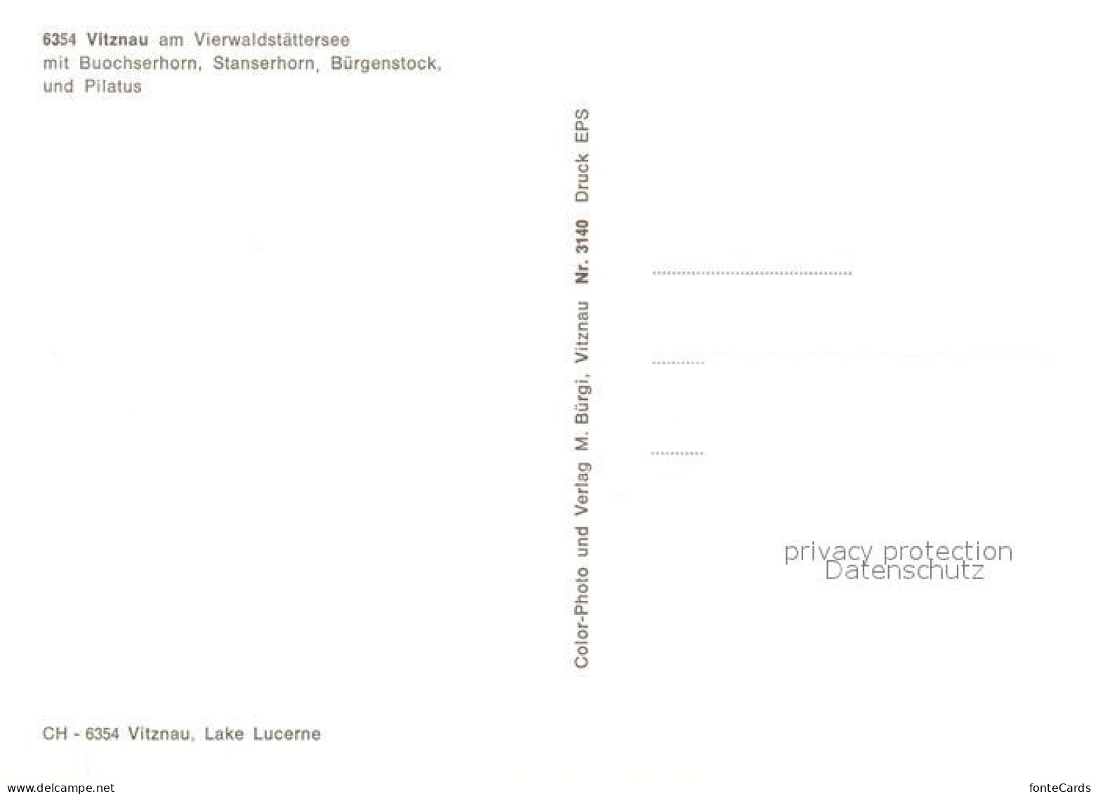 13161519 Vitznau Buochserhorn Stanserhorn Buergenstock Pilatus Vitznau - Sonstige & Ohne Zuordnung