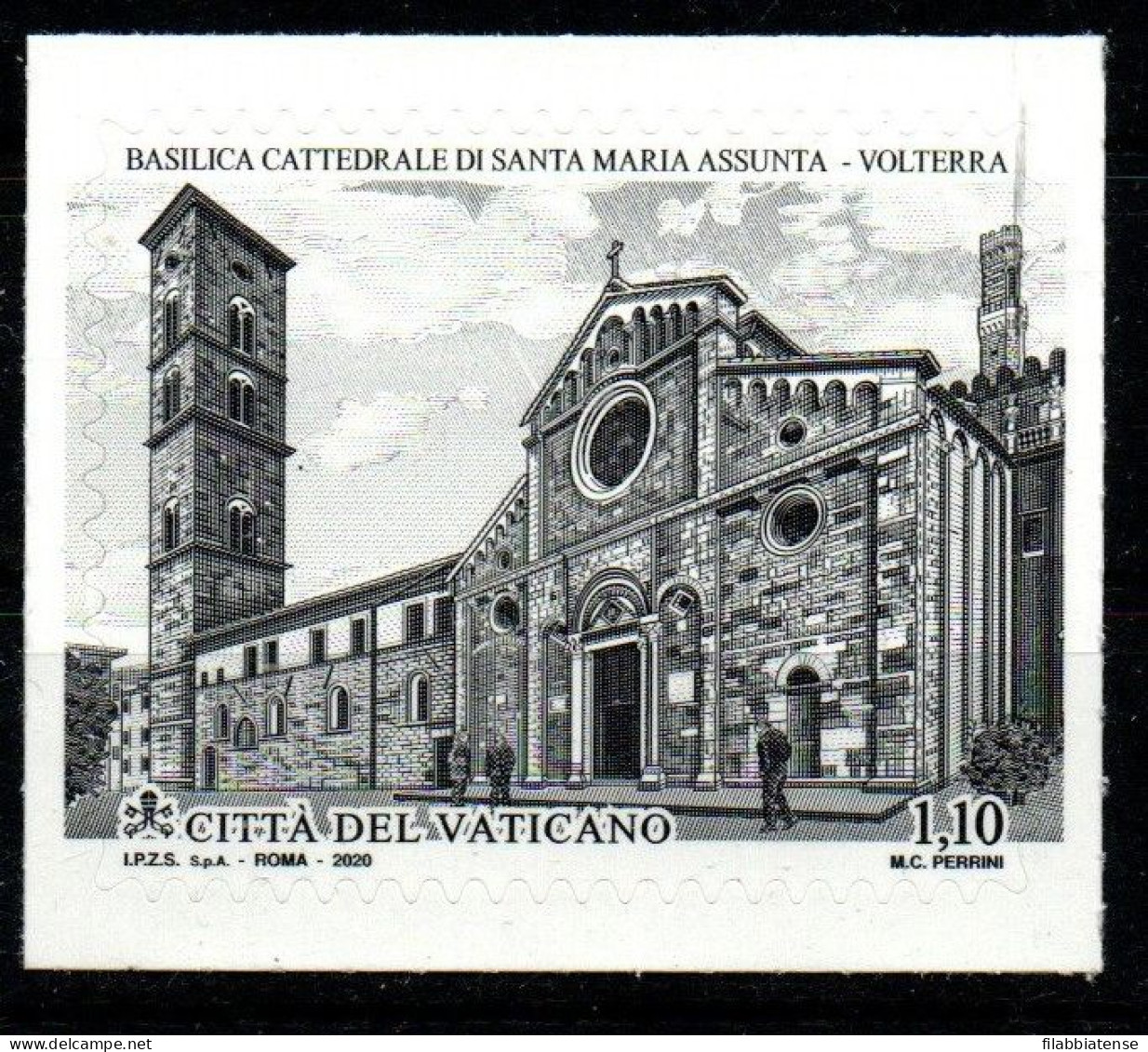 2020 - Vaticano 1873 Basilica Di Volterra   +++++++++ - Ongebruikt