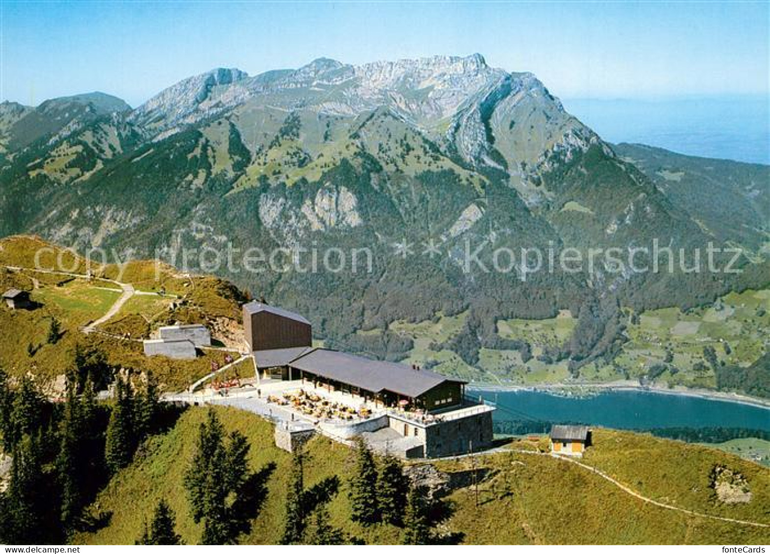 13161167 Stans NW Stanserhorn Berggaststaette Vierwaldstaettersee Alpenpanorama  - Andere & Zonder Classificatie