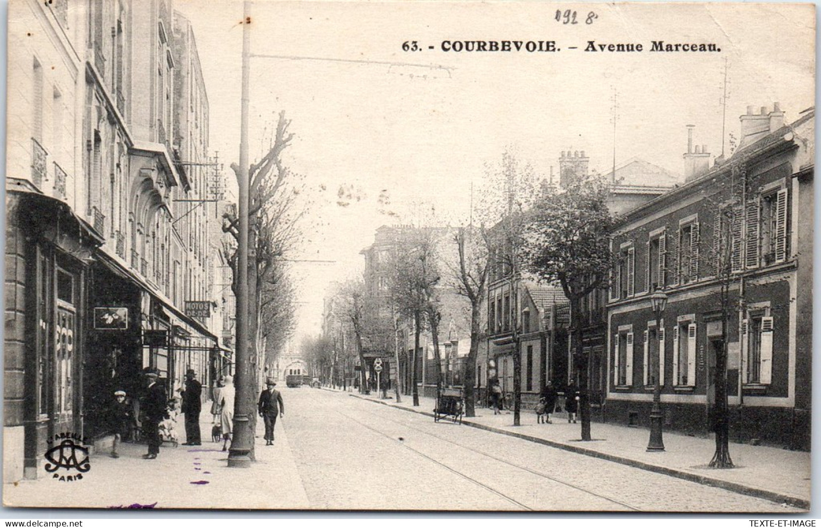 92 COURBEVOIE - Avenue Marceau. - Courbevoie