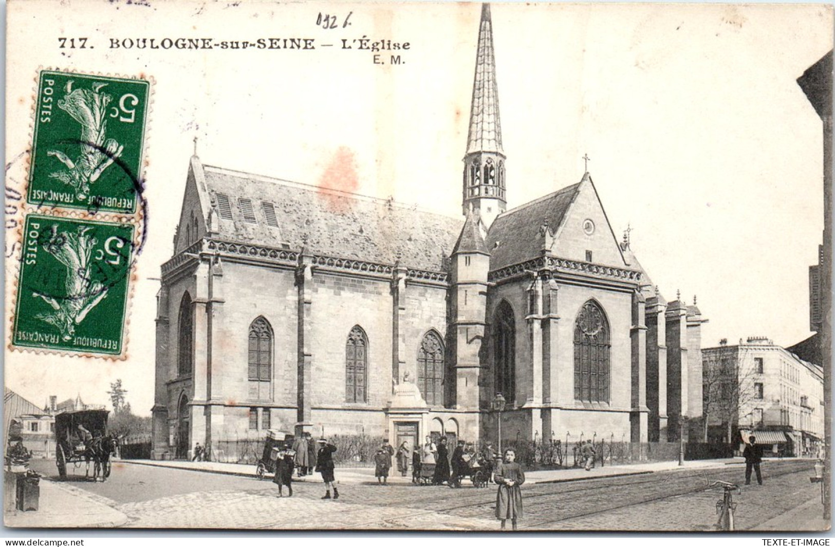 92 BOULOGNE SUR SEINE - L'eglise. - Boulogne Billancourt