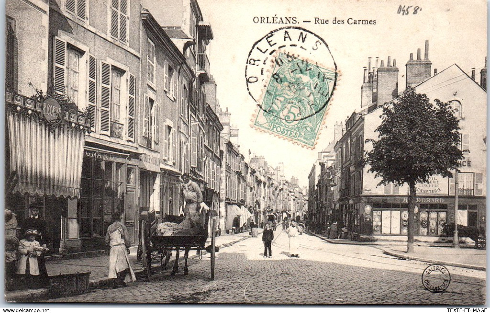45 ORLEANS - Perspective Rue Des Carmes Depuis La Bascule  - Orleans
