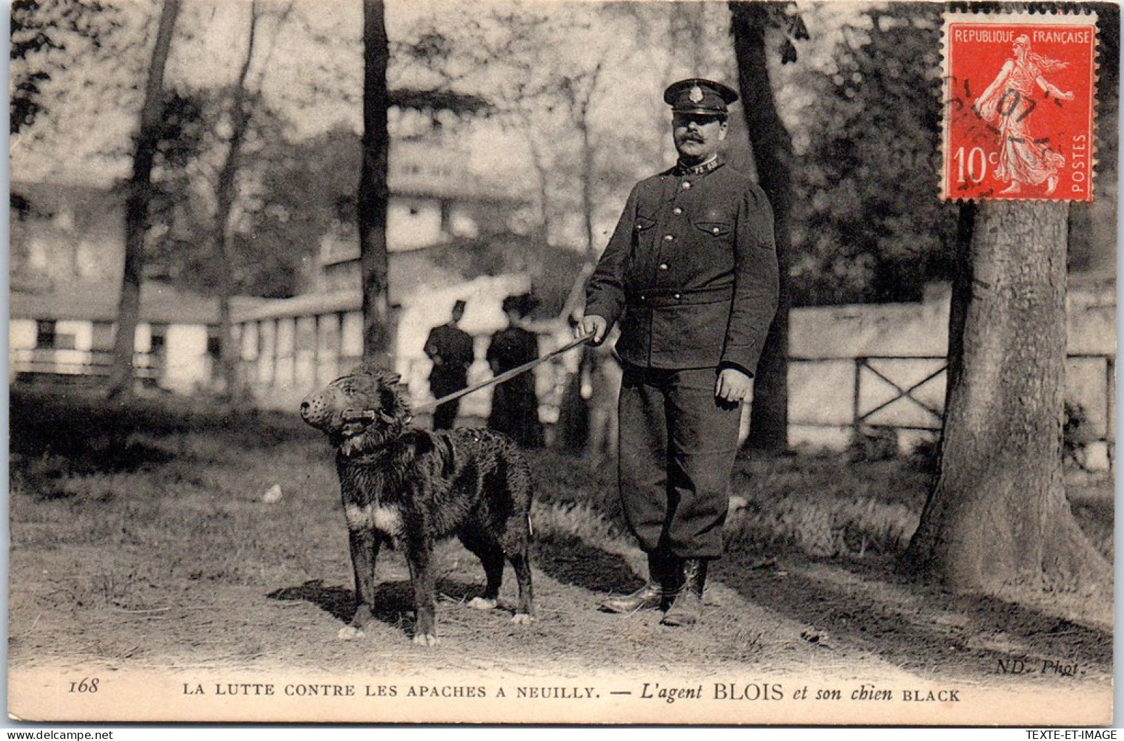 92 NEUILLY - Lutte Contre Les Apaches - BLOIS & Son Chien Black - Neuilly Sur Seine