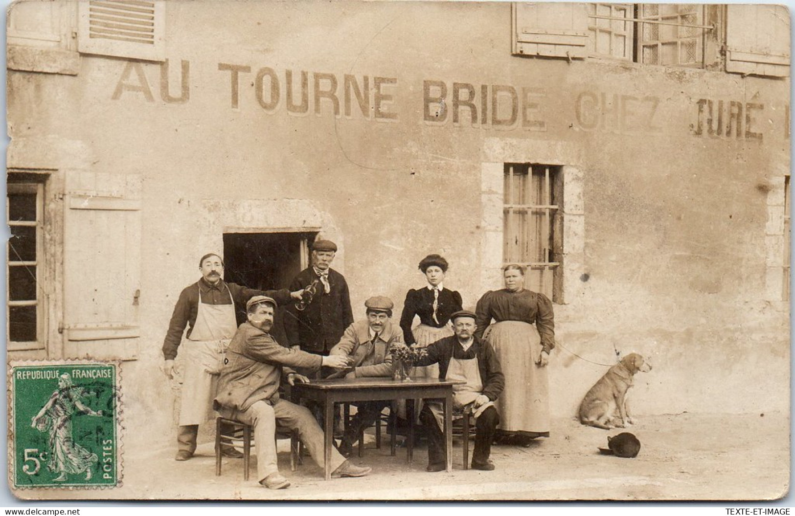 78 LA CELLE SAINT CLOUD - CARTE PHOTO - Cafe Rue De La Rep - Altri & Non Classificati