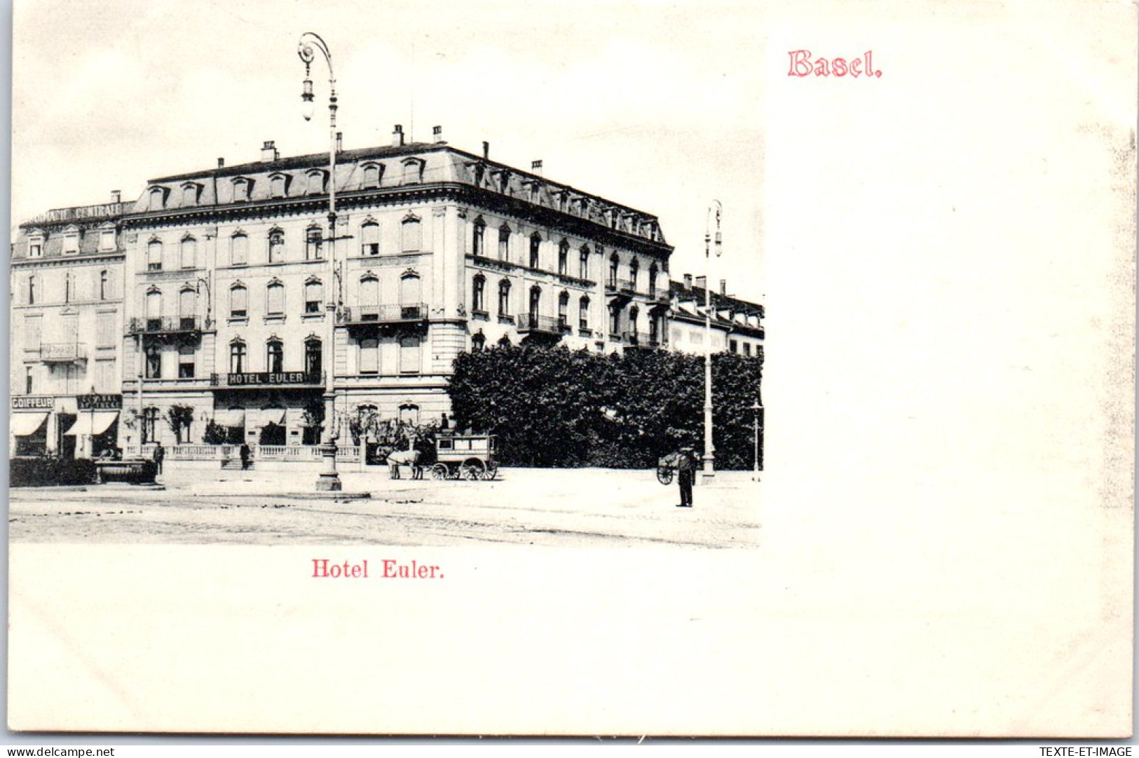 SUISSE - BALE - Hotel Euler. - Autres & Non Classés