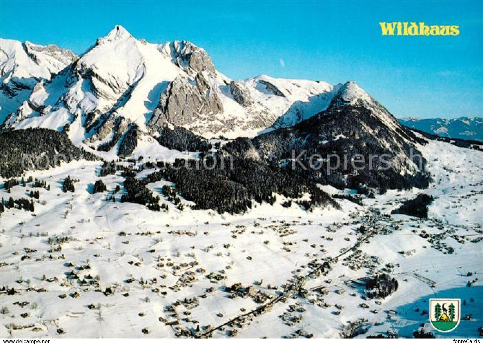 13161149 Wildhaus SG Flugaufnahme Mit Schafberg Im Winter Wildhaus SG - Sonstige & Ohne Zuordnung