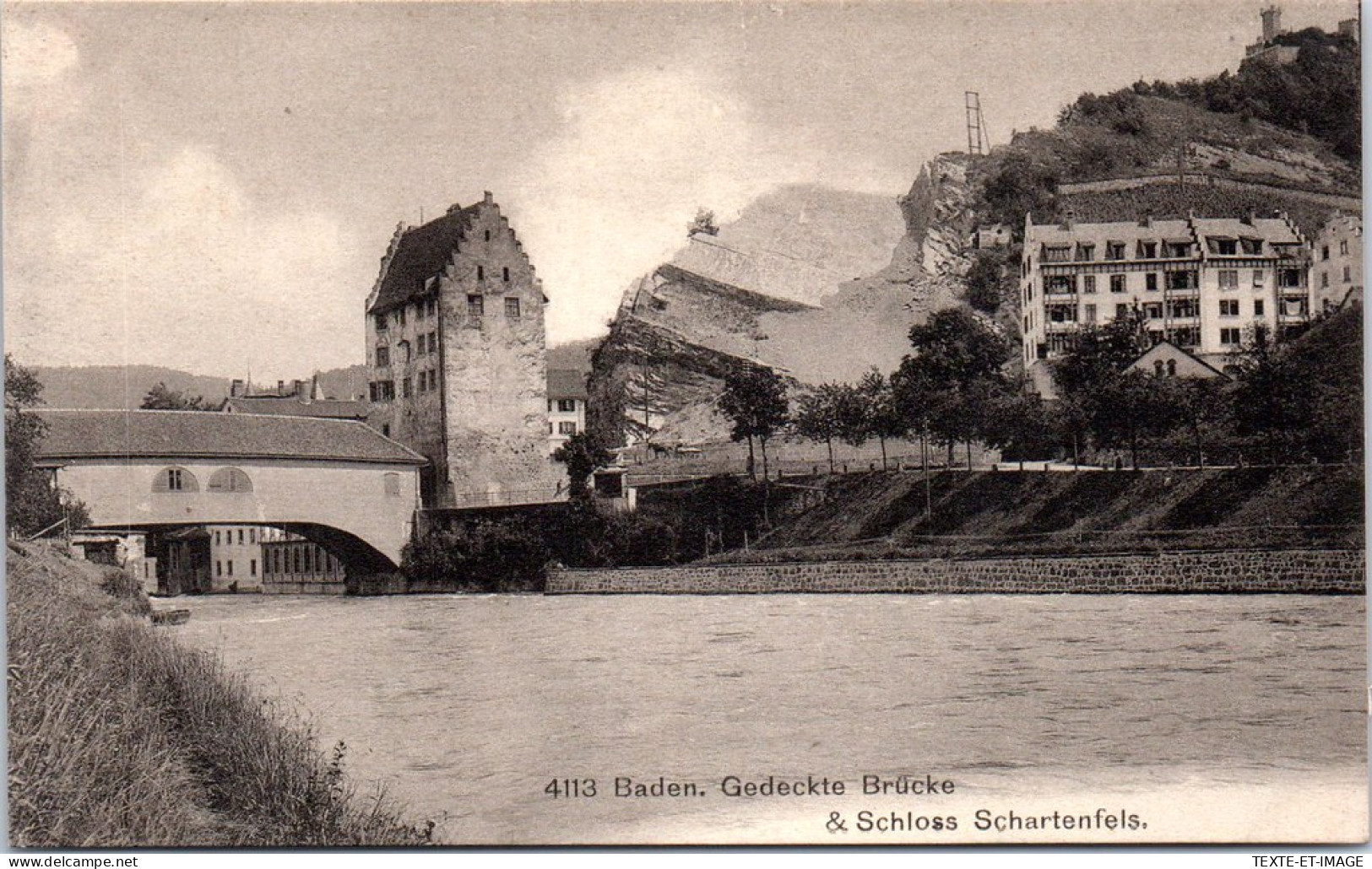 SUISSE - ARGOVIE - BADEN - Die Brucke & Schloss Schartenfels - Otros & Sin Clasificación