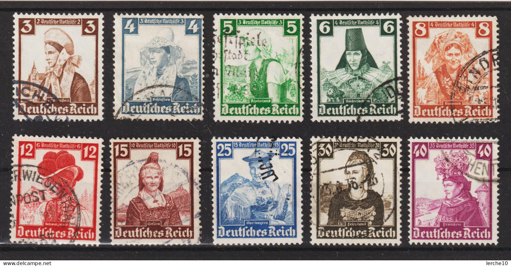 MiNr. 588-597 Gestempelt (0342) - Used Stamps