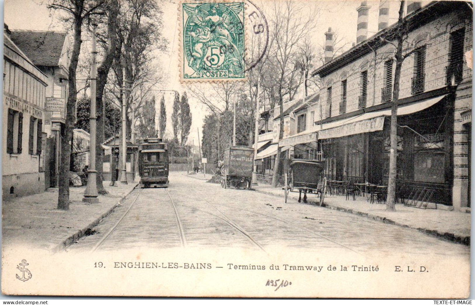 95 ENGHEIN LES BAINS - Terminus Du Tramway De La Trinite. - Enghien Les Bains