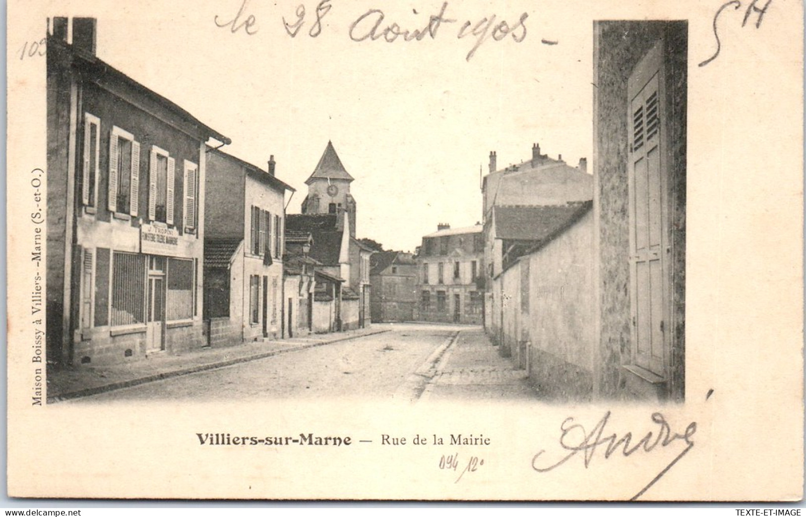 94 VILLIERS SUR MARNE - Rue De La Mairie. - Villiers Sur Marne