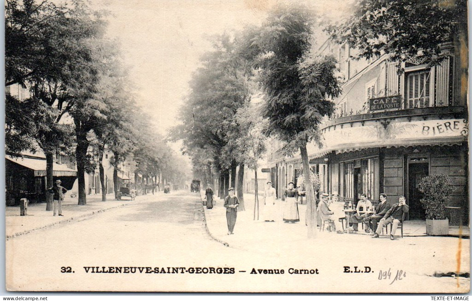 94 VILLENEUVE SAINT GEORGES - Vue Partielle De L'avenue Carnot. - Villeneuve Saint Georges
