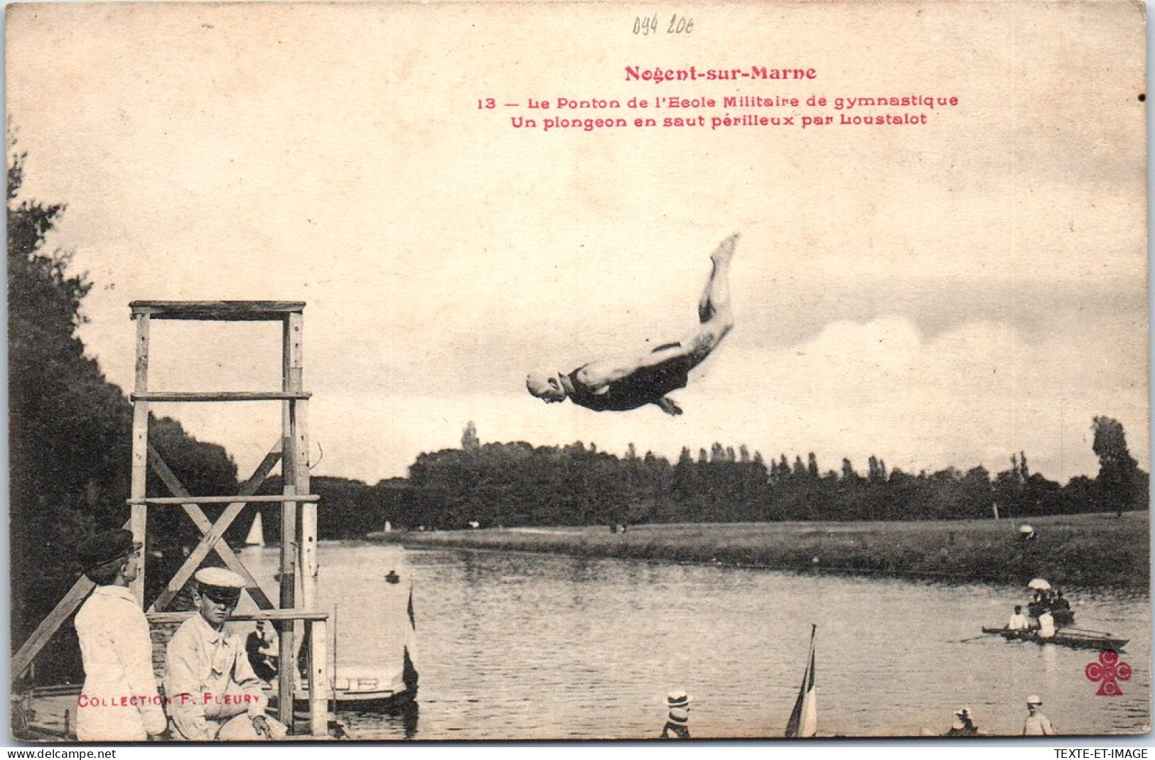 94 NOGENT SUR MARNE - Un Plongeon Perilleux  - Nogent Sur Marne