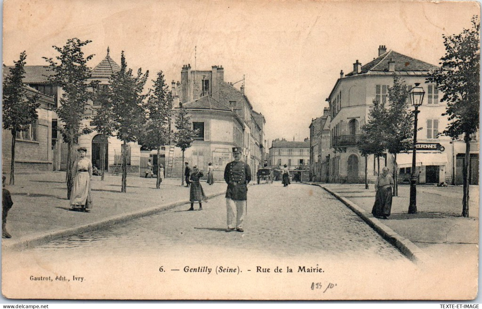 94 GENTILLY - Vue De La Rue De La Mairie. - Gentilly