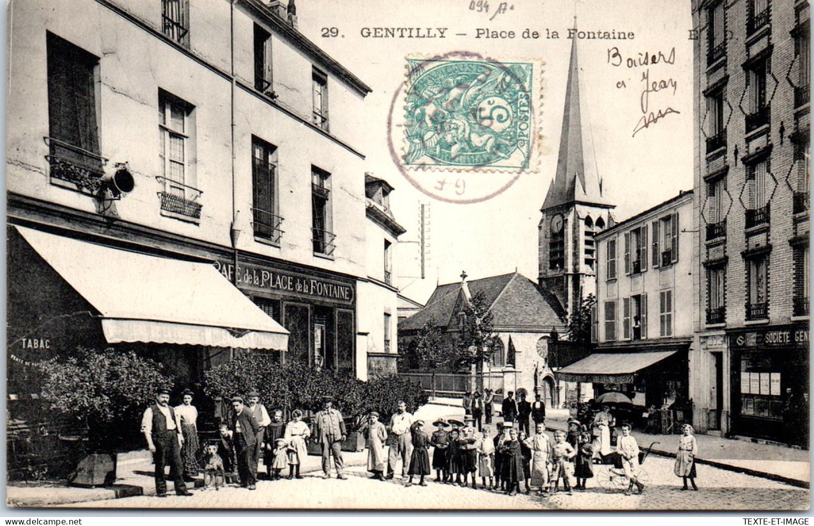 94 GENTILLY - La Place De La Fontaine. - Gentilly